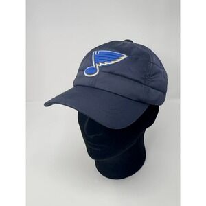 NHL St. Louis Blues American Needle Premium Adjustable Hat Blue Gold Note Hockey